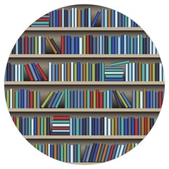 Bookshelf Round Trivet by Mog4mog4