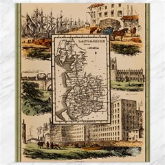 Antique Map Railway Lines Railway Train Char Canvas 8  X 10  by Mog4mog4