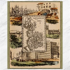 Antique Map Railway Lines Railway Train Char Canvas 11  X 14  by Mog4mog4