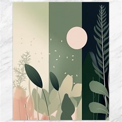 Spring Floral Plants Foliage Minimal Minimalist Canvas 11  X 14  by Mog4mog4
