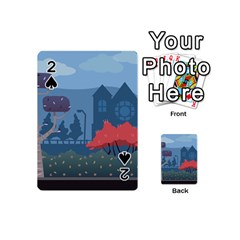 Town Vector Illustration Illustrator City Urban Playing Cards 54 Designs (mini) by Mog4mog4