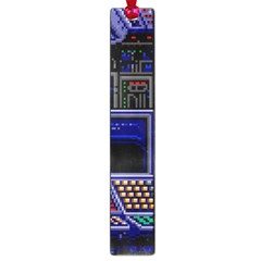 Blue Computer Monitor With Chair Game Digital Wallpaper, Digital Art Large Book Marks by Bakwanart