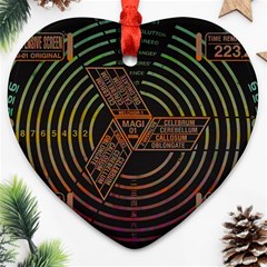 Black And Green Area Rug Neon Genesis Evangelion Computer Communication Ornament (heart) by Bakwanart