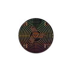 Black And Green Area Rug Neon Genesis Evangelion Computer Communication Golf Ball Marker by Bakwanart