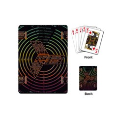 Black And Green Area Rug Neon Genesis Evangelion Computer Communication Playing Cards Single Design (mini) by Bakwanart