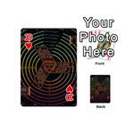 Black And Green Area Rug Neon Genesis Evangelion Computer Communication Playing Cards 54 Designs (Mini) Front - Heart10