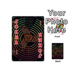 Black And Green Area Rug Neon Genesis Evangelion Computer Communication Playing Cards 54 Designs (Mini) Front - Joker2