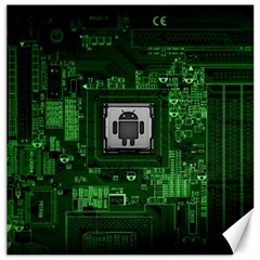 Technology Computer Chip Electronics Industry Circuit Board Canvas 16  X 16  by Bakwanart