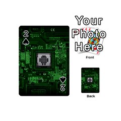 Technology Computer Chip Electronics Industry Circuit Board Playing Cards 54 Designs (mini) by Bakwanart