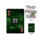 Technology Computer Chip Electronics Industry Circuit Board Playing Cards 54 Designs (Mini) Front - Diamond2