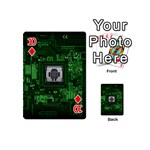 Technology Computer Chip Electronics Industry Circuit Board Playing Cards 54 Designs (Mini) Front - Diamond10