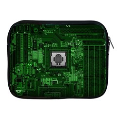 Technology Computer Chip Electronics Industry Circuit Board Apple Ipad 2/3/4 Zipper Cases by Bakwanart