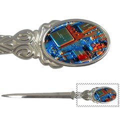 Gray Circuit Board Electronics Electronic Components Microprocessor Letter Opener by Bakwanart