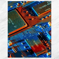 Gray Circuit Board Electronics Electronic Components Microprocessor Canvas 18  X 24  by Bakwanart