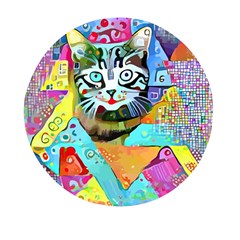 Kitten Cat Pet Animal Adorable Fluffy Cute Kitty Mini Round Pill Box (pack Of 3) by 99art