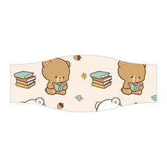 Bear Cartoon Background Pattern Seamless Animal Stretchable Headband by 99art