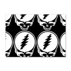 Black And White Deadhead Grateful Dead Steal Your Face Pattern Sticker A4 (100 Pack) by 99art