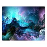Abstract Graphics Nebula Psychedelic Space Two Sides Premium Plush Fleece Blanket (Large) 80 x60  Blanket Front