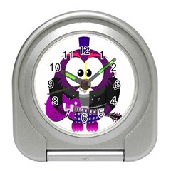 Bird-music-animation-animal Travel Alarm Clock by 99art