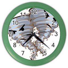 Tornado-twister-angry-comic Color Wall Clock by 99art