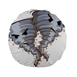 Tornado-twister-angry-comic Standard 15  Premium Flano Round Cushions Front