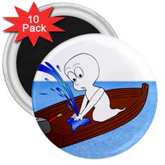 Spirit-boat-funny-comic-graphic 3  Magnets (10 Pack)  by 99art
