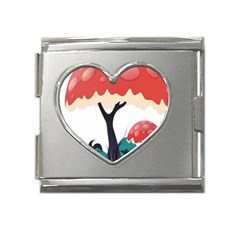 Tree-art-trunk-artwork-cartoon Mega Link Heart Italian Charm (18mm) by 99art