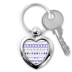 Marine Nautical Clip Art Key Chain (heart) by 99art