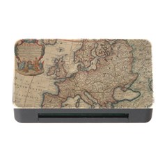 Old Vintage Classic Map Of Europe Memory Card Reader With Cf by B30l