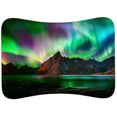 Aurora Borealis Nature Sky Light Velour Seat Head Rest Cushion by B30l