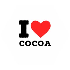 I Love Cocoa Wooden Puzzle Hexagon by ilovewhateva