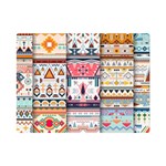 Pattern Texture Multi Colored Variation Premium Plush Fleece Blanket (Mini) 35 x27  Blanket Front
