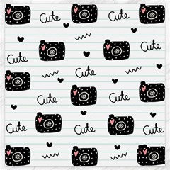Cute Cameras Doodles Hand Drawn Canvas 20  X 20  by Cowasu