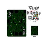 Circuit Board Conductor Tracks Playing Cards 54 Designs (Mini) Front - SpadeQ