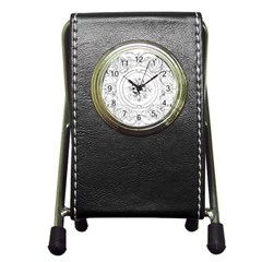 Vintage Design Line Art Frame Antique Old Retro Pen Holder Desk Clock by Cowasu
