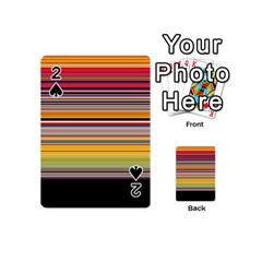 Neopolitan Horizontal Lines Strokes Playing Cards 54 Designs (mini) by Bangk1t