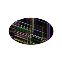 False Prismatic Black Background Sticker Oval (10 Pack) by Bangk1t