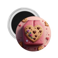 Cookies Valentine Heart Holiday Gift Love 2 25  Magnets by Ndabl3x