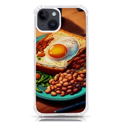 Breakfast Egg Beans Toast Plate Iphone 14 Tpu Uv Print Case by Ndabl3x