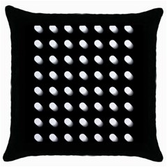 Background Dots Circles Graphic Throw Pillow Case (black) by Ndabl3x
