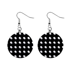 Background Dots Circles Graphic Mini Button Earrings by Ndabl3x