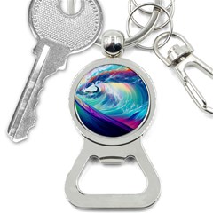 Wave Ocean Sea Tsunami Nautical Nature Water Bottle Opener Key Chain by Wav3s