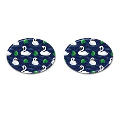 Swan-pattern-elegant-design Cufflinks (oval) by Wav3s