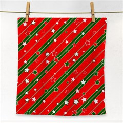 Christmas Paper Star Texture Face Towel by Ndabl3x