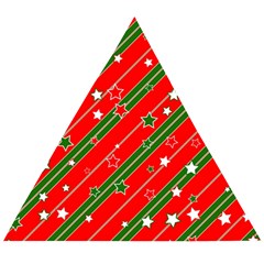 Christmas Paper Star Texture Wooden Puzzle Triangle by Ndabl3x