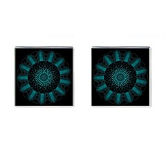 Ornament District Turquoise Cufflinks (square) by Ndabl3x
