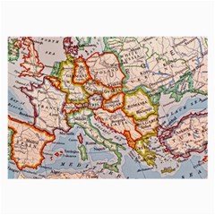 Map Europe Globe Countries States Large Glasses Cloth by Ndabl3x