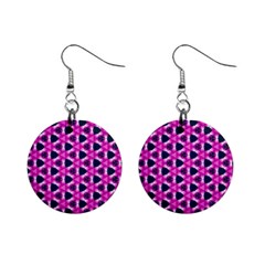 Digital Art Artwork Abstract Mini Button Earrings by Ndabl3x