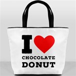 I love chocolate donut Bucket Bag Front