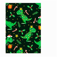 Christmas-funny-pattern Dinosaurs Large Garden Flag (two Sides) by Vaneshart